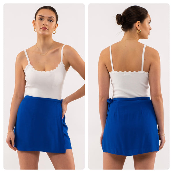 Blusa tirantes tejida