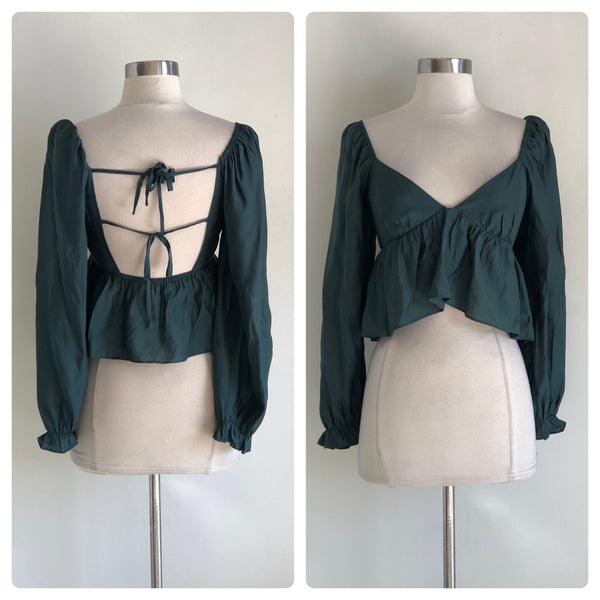 Crop top verde