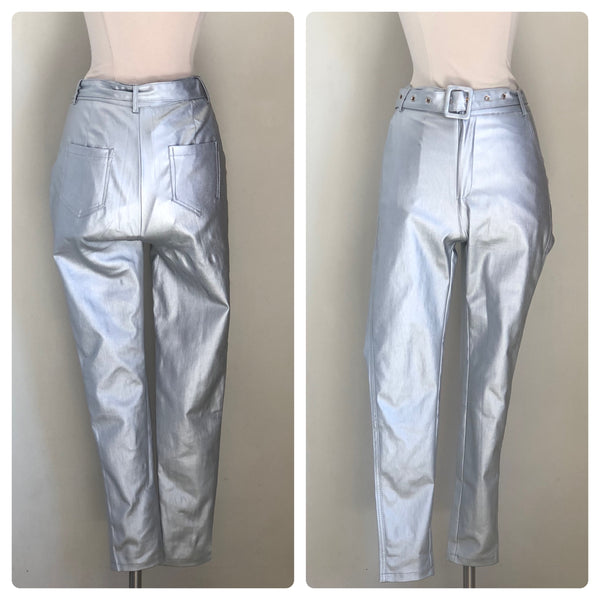 Pantalón plata cinto