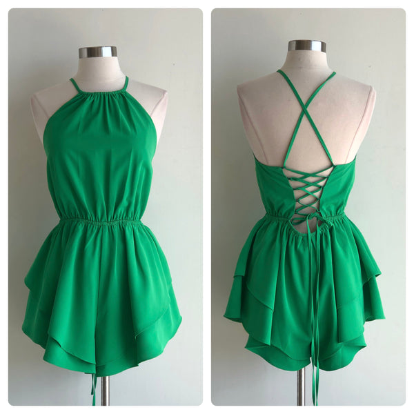 Romper verde halter